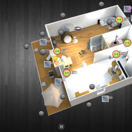 Grundriss Erdgeschoss mit Smarter Steuerung